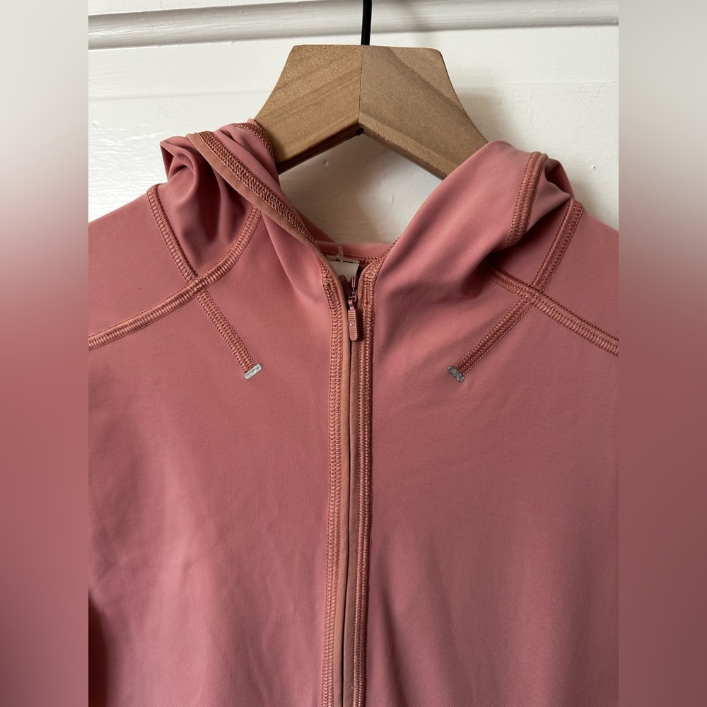 Lululemon Break a Trail 1/2 Zip Hoodie Pink Pastel Sz 8 - Picture 6 of 12